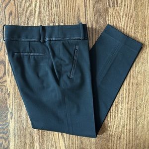 Black cropped slim leg trousers sz 4